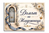 домът на младоженеца табела